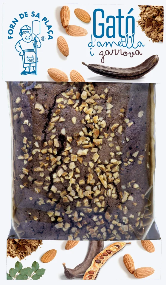 Gató d'ametlla i garrova · 400 g